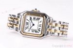 Copy Panthere De Cartier 2-Tone White Dial Watch Swiss Quartz Movement_th.jpg